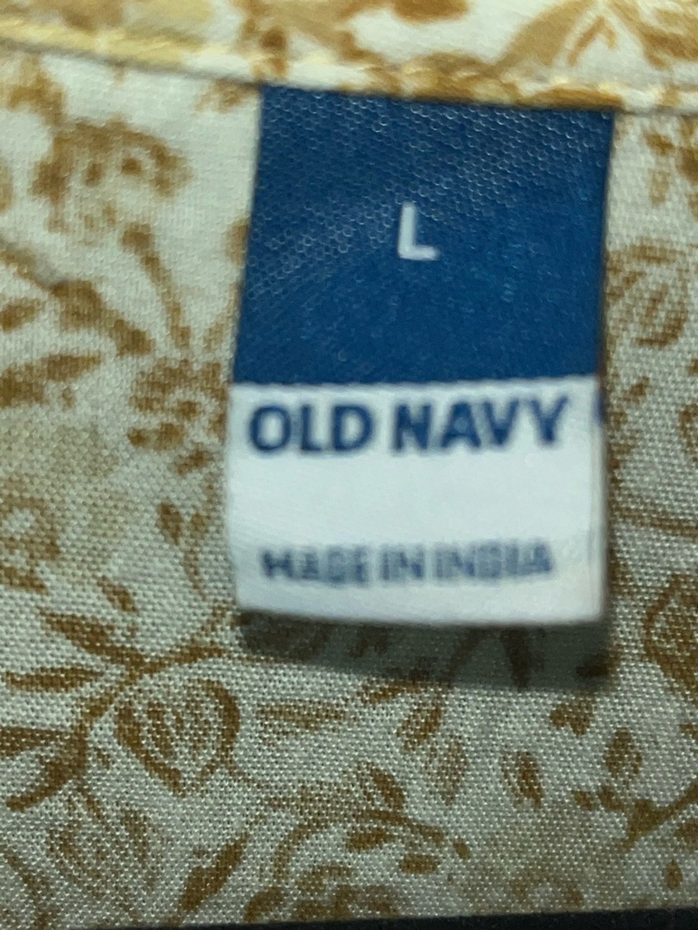 Old Navy Mustard Floral Lace-Trim Mini Dress - Picture 4 of 4